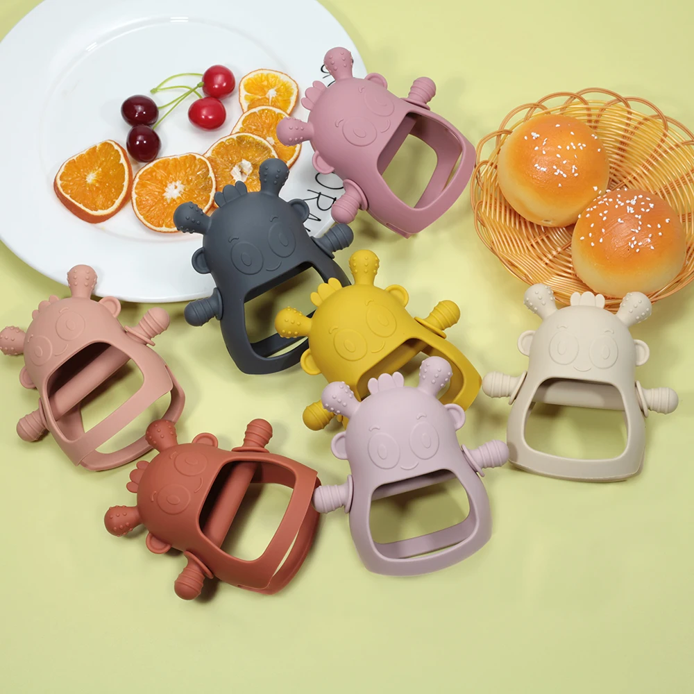 

Monster Design Silicone Teethers for Baby Newborn Teething Toys For Toddlers Infants 3+ Months Food Grade BPA Free