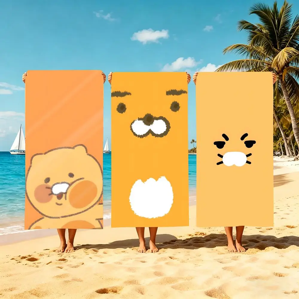 Character Choonsik Towel Microfiber Beach Towel Quick Dry Absorbent Soft for Swimming Yoga Resort Travel Camping