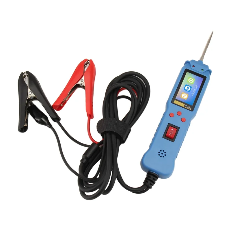 12 24V P200 Tester di circuito automobilistico Sonda di circuito di alimentazione Tester elettrico Continuità Tensione Lampada Luce di prova 2M