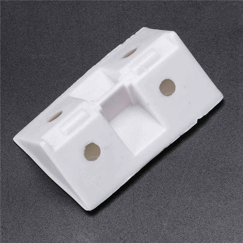 

A01F-120Pcs Shelf Cabinet 90 Degree Plastic Corner Braces Angle Brackets White