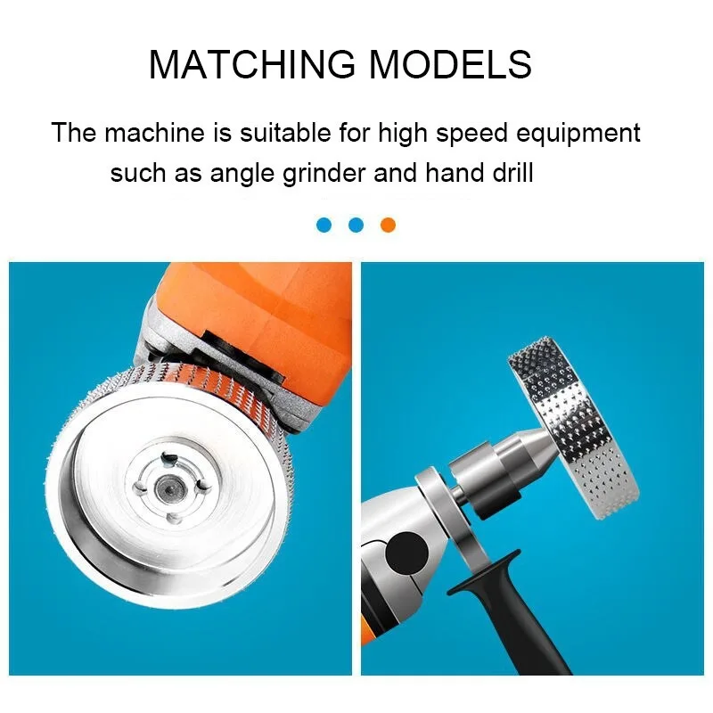 1Pc Round Wood Angle Grinding Wheel Sanding Carving Rotary Tool Abrasive Disc for Angle Grinder Tungsten Carbide 16mm Bore view 6