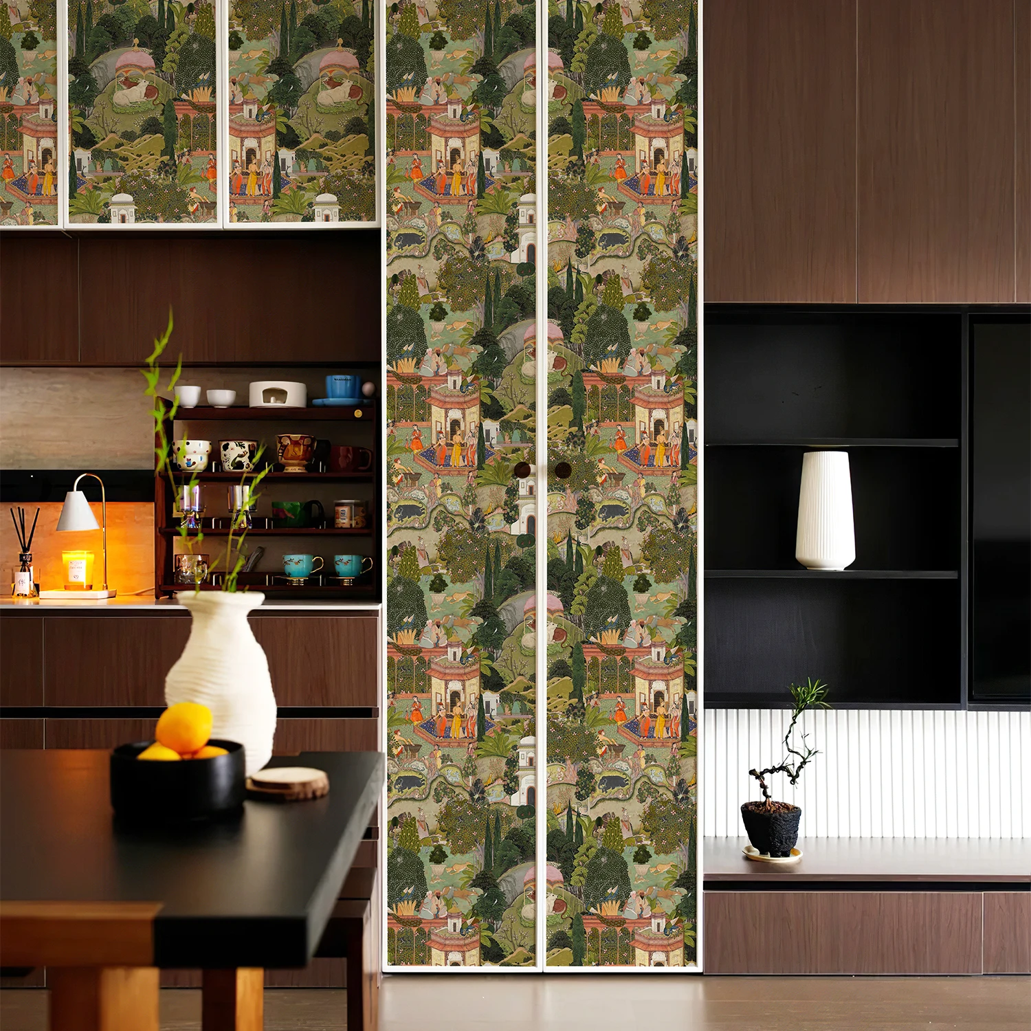 Southeast Asian Peacock Restaurant Art Wallpaper Forest Plant Animals Mural Living Room Bedroom Decoration