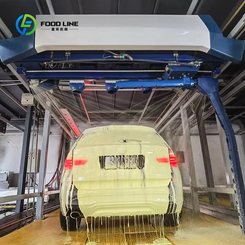 Fully Automatic Touchless Car Washer Max 100 Bar 3pcs 4KW Blowers Pinfl Pump for Car Cleaning