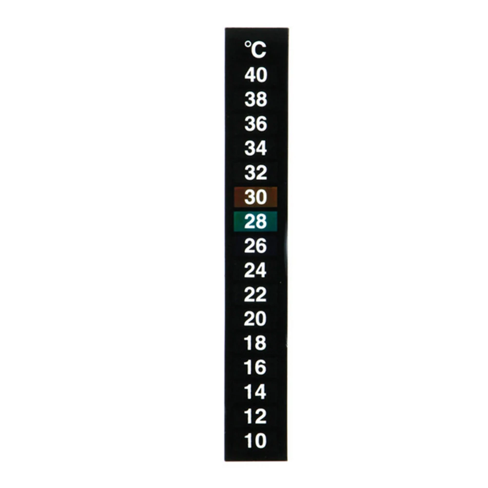 10-40 Celsius Degree Easy-to-Read Aquarium Thermometer Sticker Digital Temperature Sticker Temperature Thermometer Strips