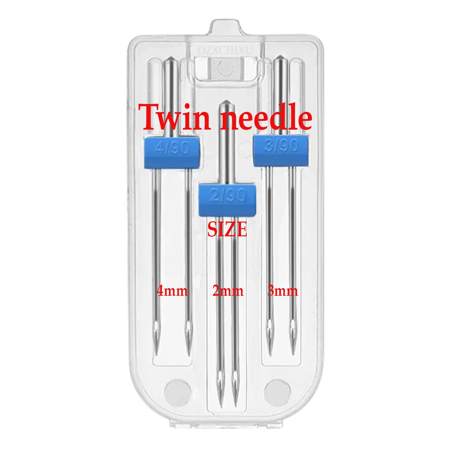 3 PCS Twin Needles Size 2/3/4mm And Wrinkled 9 Grooves Sewing Presser Foot Feet For Singer Brother Sewing Machine Accessories