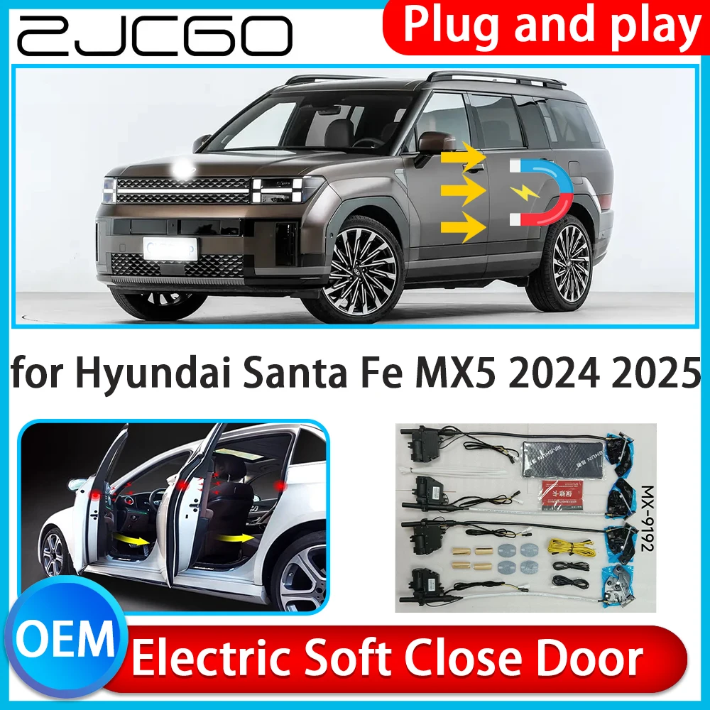 for Hyundai Santa Fe MX5 2024 2025 2026 Auto Pull Car Soft Close Kit Door Power Latch Electric Door Catch Soft Closing Assist