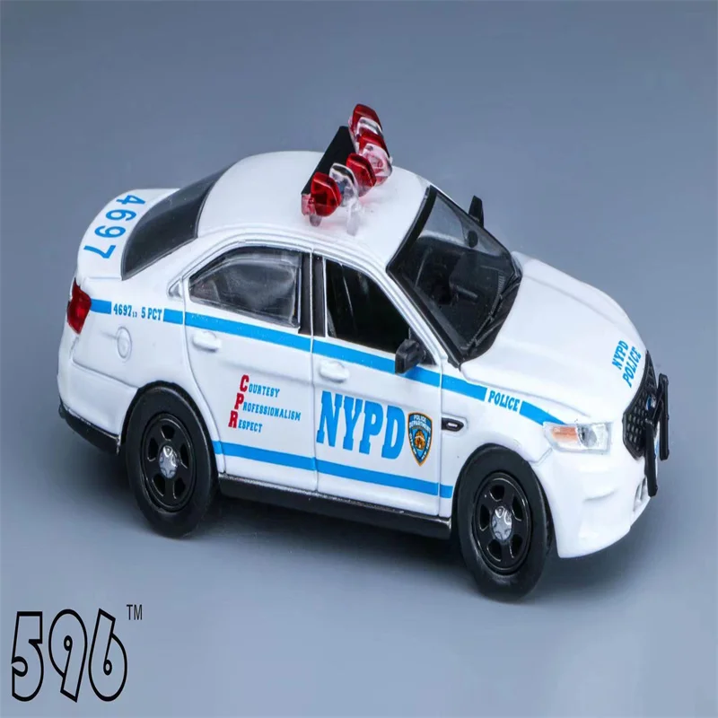 Jiaxin 1:64,596 Ford Taurus NYPD Police Interceptor alloy car model display a child\'s gift