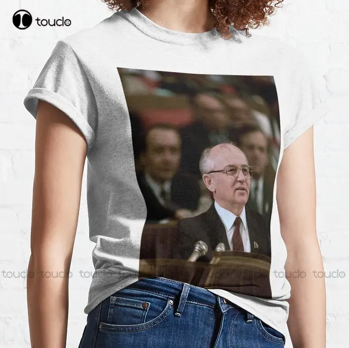 Mikhail Gorbachev Classic T-Shirt Boys T Shirts Fashion Creative Leisure Funny T Shirts Custom Christmas Gift Pure Cotton Xs-5Xl