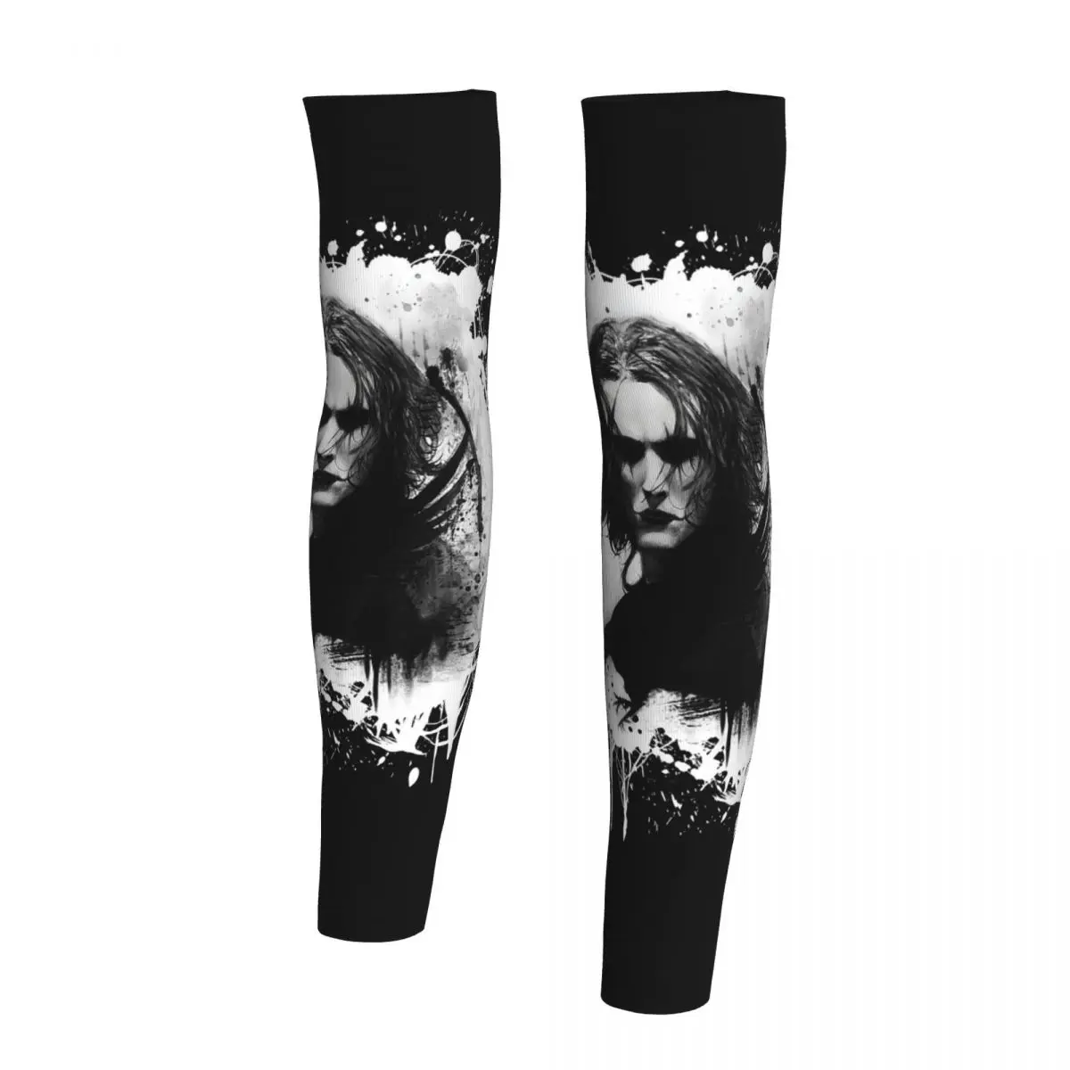Eric Draven-The Crow Arm Sleeves Мужчины Женщины Защита от солнца и ультрафиолета Татуировки Прикрытие Спорт Охлаждение Велоспорт