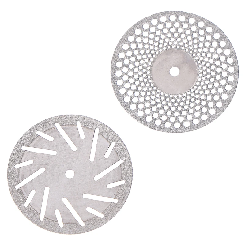 Dental thin Ultra-thin double sided sand diamond cutting disc with mandrel for separating polish ceramic Teeth Whitening 1/5pcs