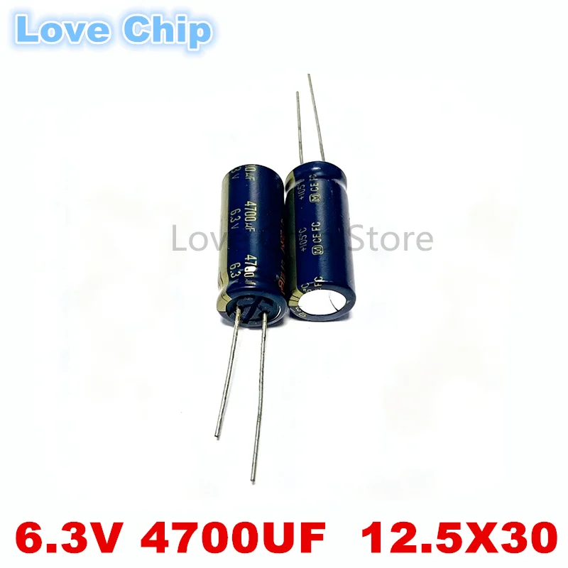 10Pcs/20Pcs/50Pcs EEUFC0J472 New Panasonic 6.3V 4700UF FC series audio Electrolytic Capacitor 12.5X30mm