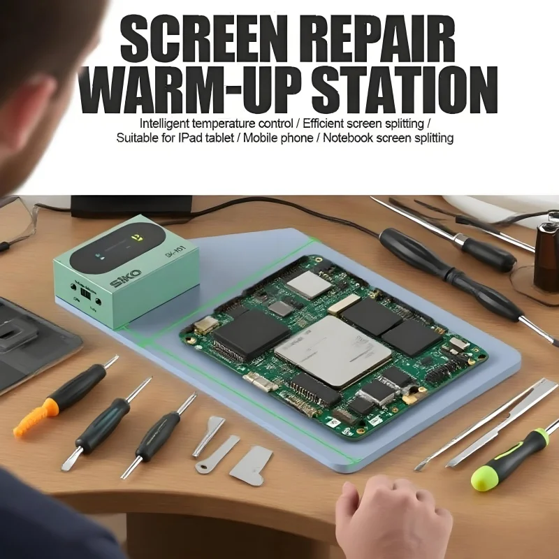 

Professional LCD Screen Separator Tool Set SK-101 80℃ Heating Pad with Temperature Control Phone Screen Repair Anti-Counterfeit