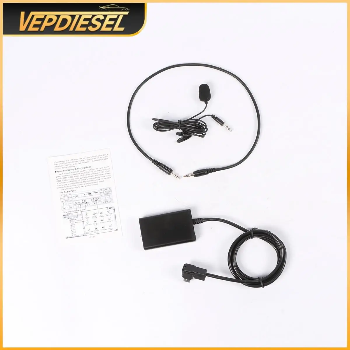 

PS-2681H PS-2428D 1Set Bluetooth Music Hands-Free Car AUX Adapter Cable for Suzuki Subaru Mcintosh Clarion High Quality New