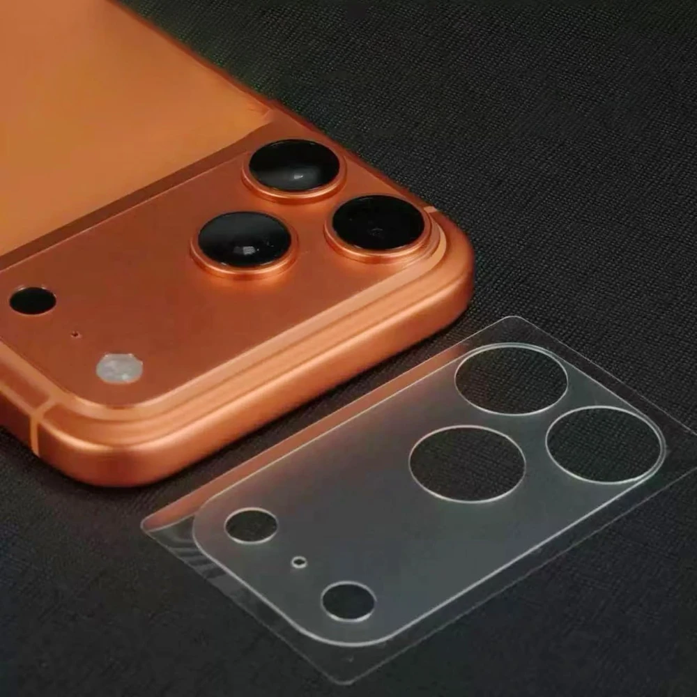 NNBILI 3-5Pcs HD / Matte Lens Fibre Base Protective Film For iPhone 17 Pro Max Air Transparent Fiber Hollow Lens Chassis Film ﻿