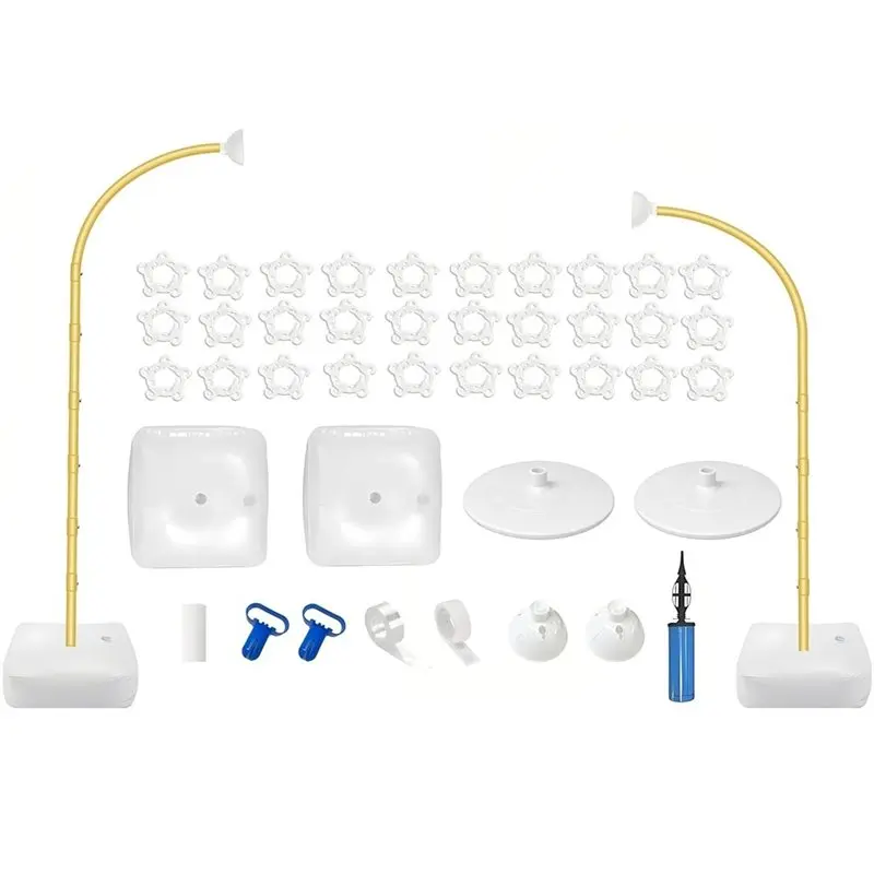 

ABGH-Balloon Arch Kit,Adjustable 8.2FT&6FT Half Balloon Arch Stand With Base For Birthday Wedding Baby Shower Party