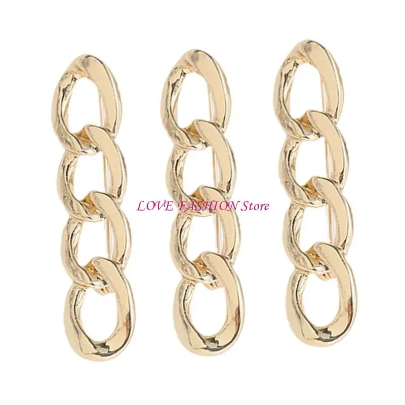 3pieces Metal Cighteners เข็มเข็มพินพินฟิตเนสสำหรับชุดต่างๆ Y166