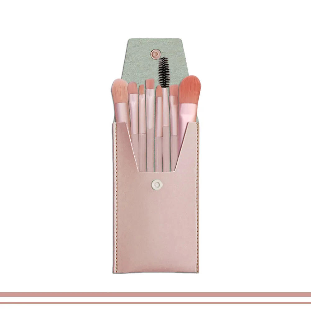 Set di pennelli per trucco morbidi da 8 pezzi fondotinta portatile per ombretti pennelli cosmetici per donna cipria Blush Beauty Make Up Brush strumento di bellezza