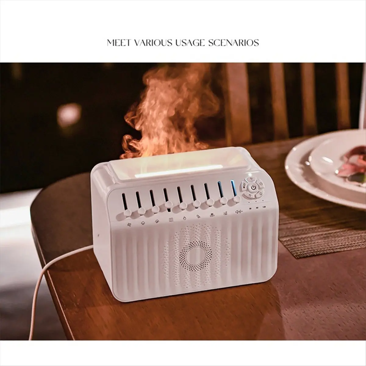 DTC5 Bluetooth Speaker White Noise Sleep Aid Night Light Diffuser Humidifier Machine Free Combination of 8 Goup Nature Sound