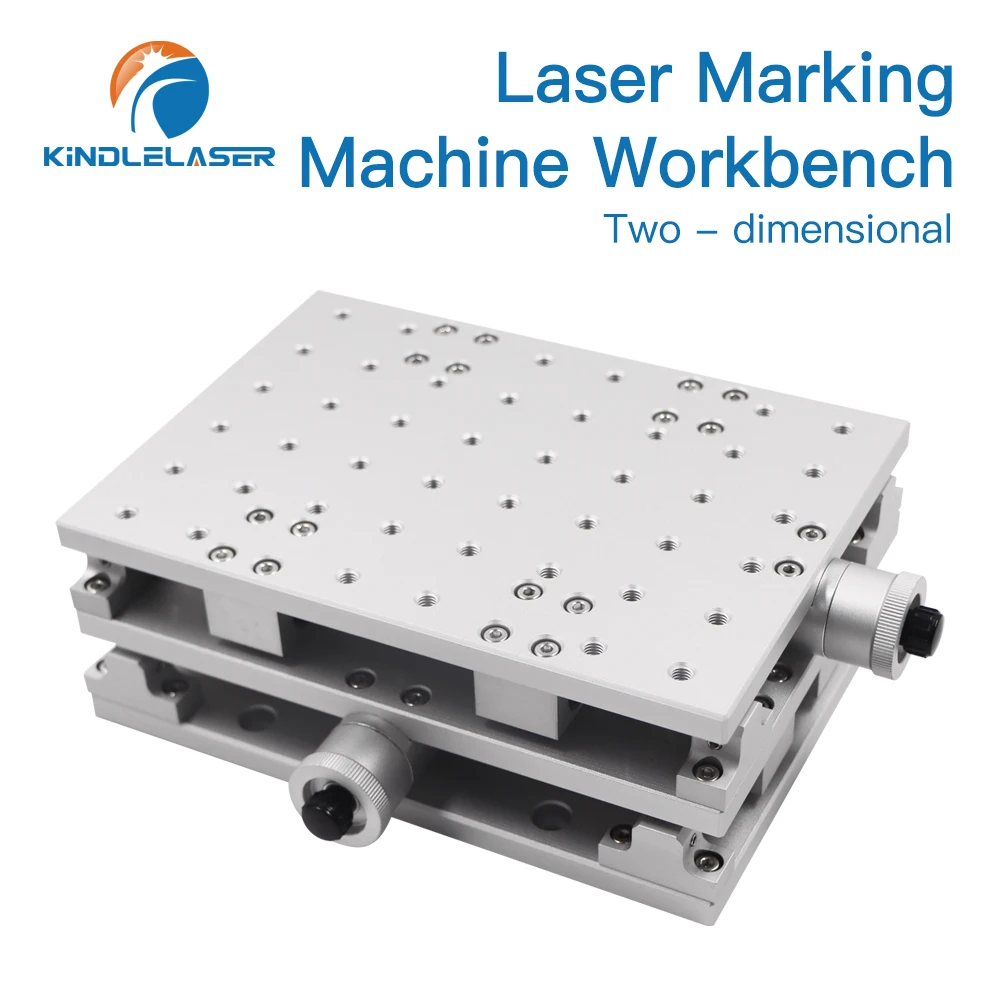 KINDLELASER 2D XY Axis Aluminum Workbench Mobile Portable Cabinet Table for Laser Marking and Engraving Machine 210X150X75mm