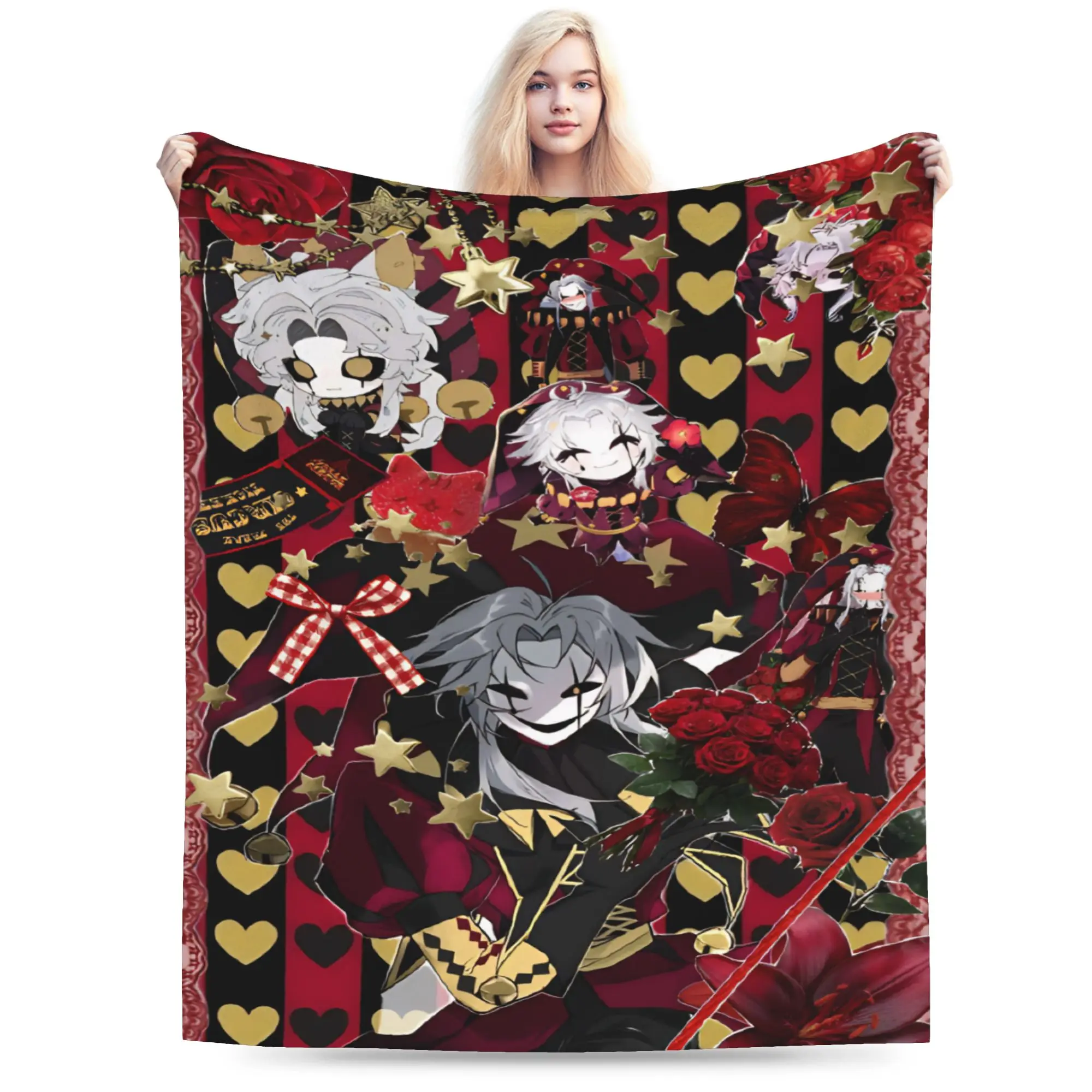 Comfortable Pierrots The Freak Circus Blanket Accessories Home Decorative  Throw Blanket Super Soft Fleece for Office