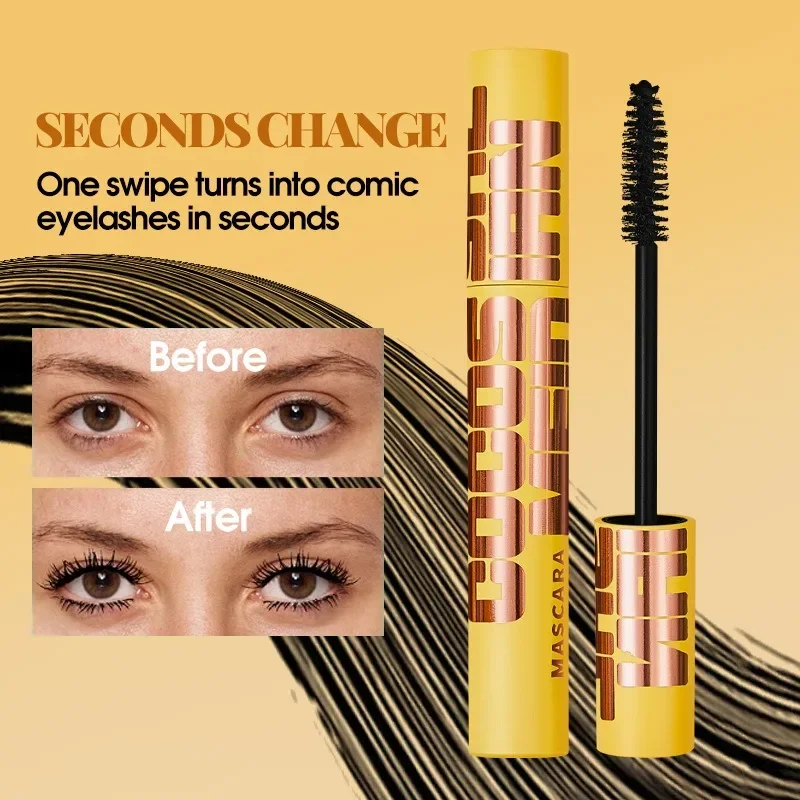 1PC Volumizing Mascara Extension Curling Wasserdicht Wischfest HautfreundlichBold Black Lashes für professionelles Make-up Must-have