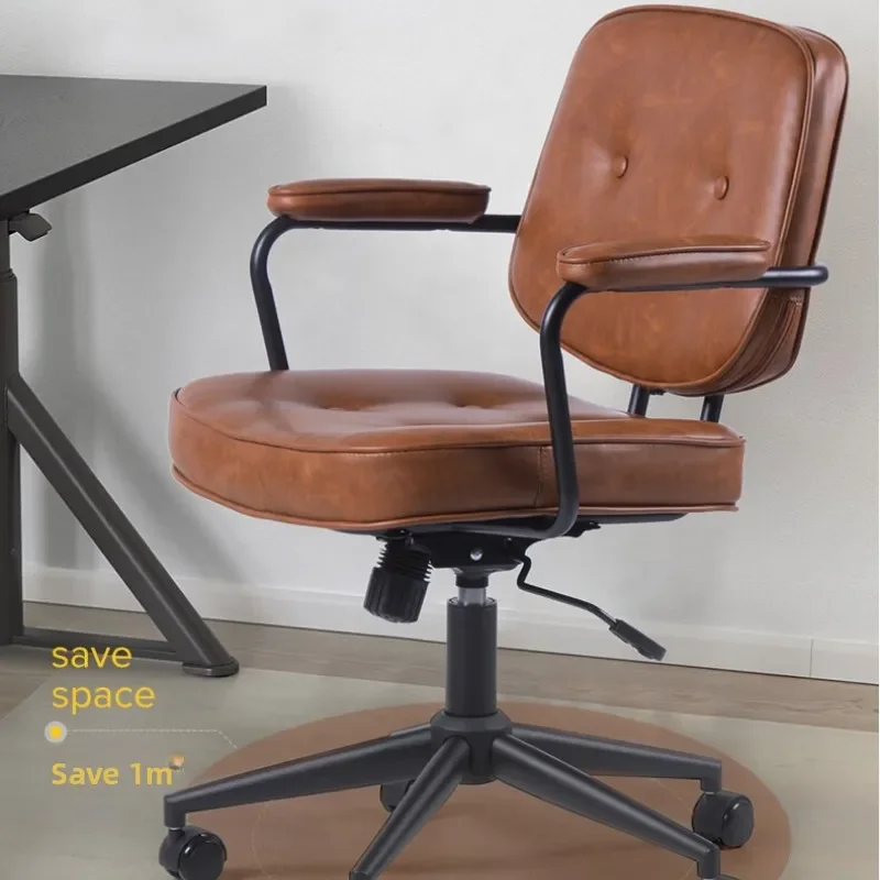 Firm Computer Chair Boss Leather Chair Sedentary And Comfortable Home Office Chair Computer Sofa Rotating Chair Factory