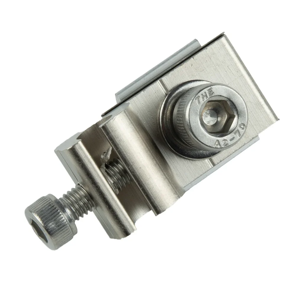 

4/10 шт. солнечная панель, солнечный монтаж, солнечный зажим, заземляющий наконечник, стандартный зажим для заземления, никелированный алюминиевый провод