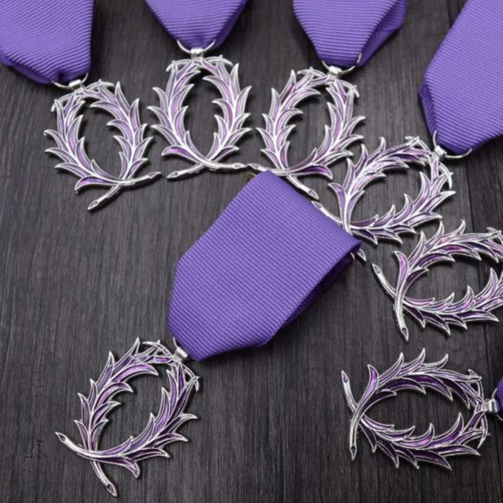 French Officer Rank Knight of The Order of The Palm Leaf Medal Insignia French Knight Society Honors Culture Palmetto Leaf Order