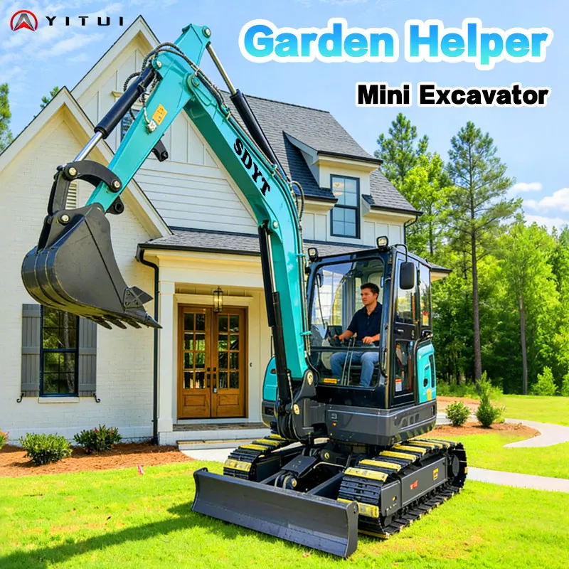 Fuerte capacidad de rodamiento 1,8 toneladas 2 toneladas Mini excavadora Fuerte motor Euro 5 Miniexcavadora estándar personalizada