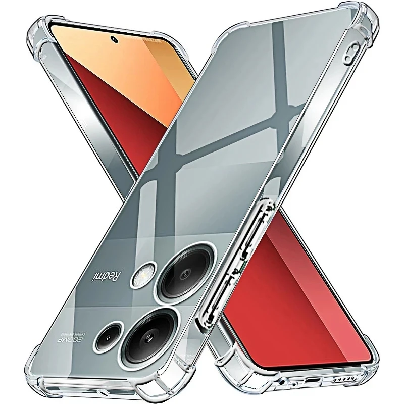 Für Xiaomi Redmi Note 13 4G Protector Handyhülle Xiaomi Redmi Note 13 Pro+ Note 13 Pro Plus 5G Cover Klare, stoßfeste TPU-Hüllen