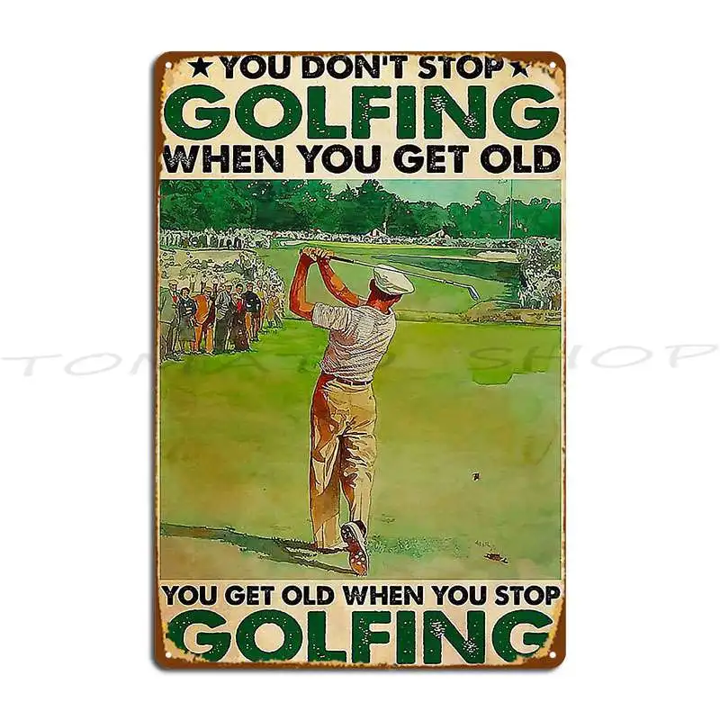 Aiming The Most Important Shot In Golf Is The Next One Metal Plaque Garage Cinema Home Garage Plaques create  Tin Sign Poster