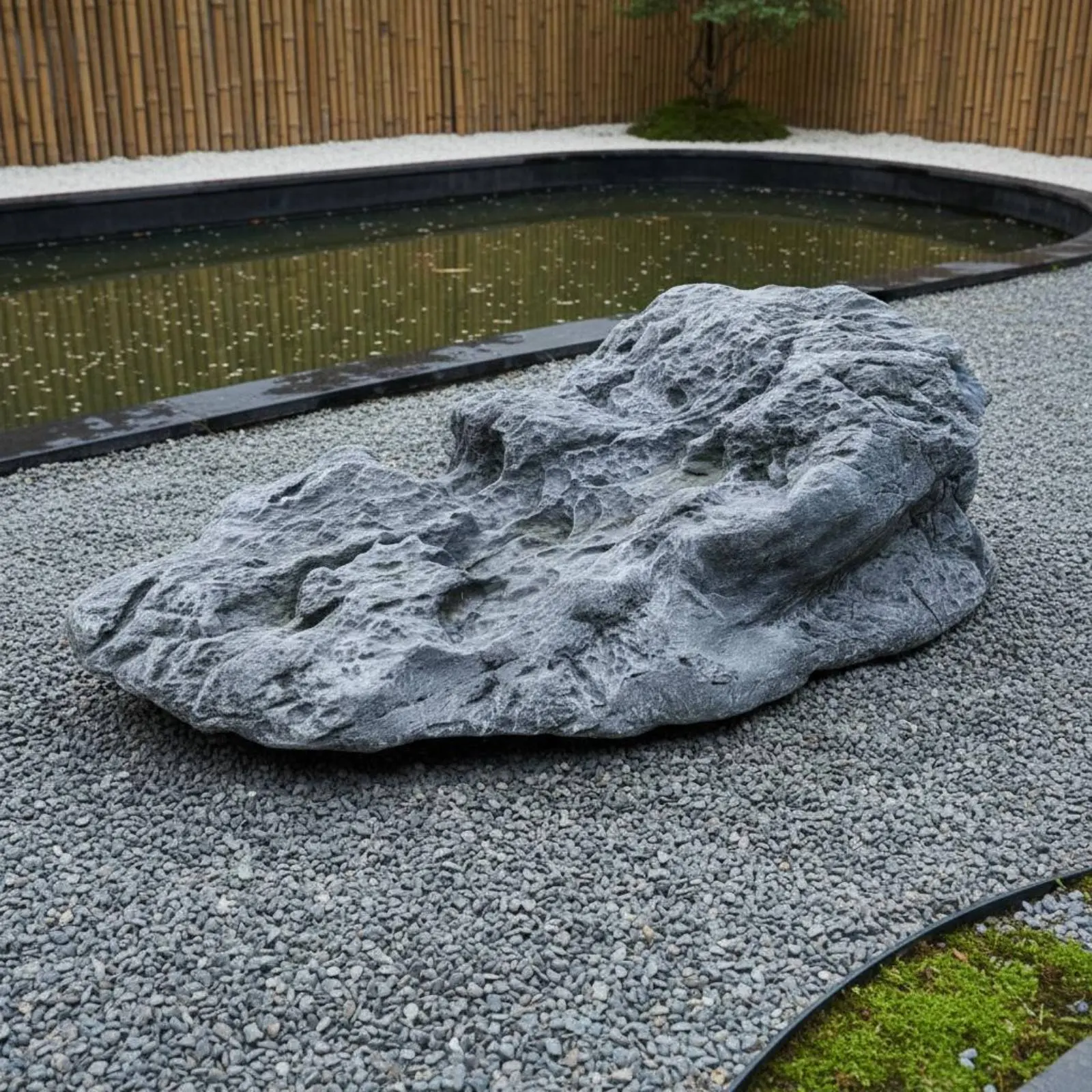 Imitation Qinglong Stone Easy Installation PU Foam Decorative Stone Realistic Garden Boulder Weather Resistant for Landscaping