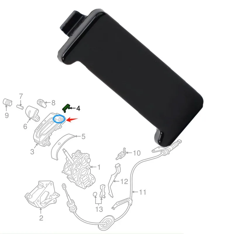 54716-TLA-A61ZA Gear Lever Lock Cap Shift Shifter Lock Cover Fit for Honda CRV 2017 2018 2019 2020 2021 2022 2023 New view 6