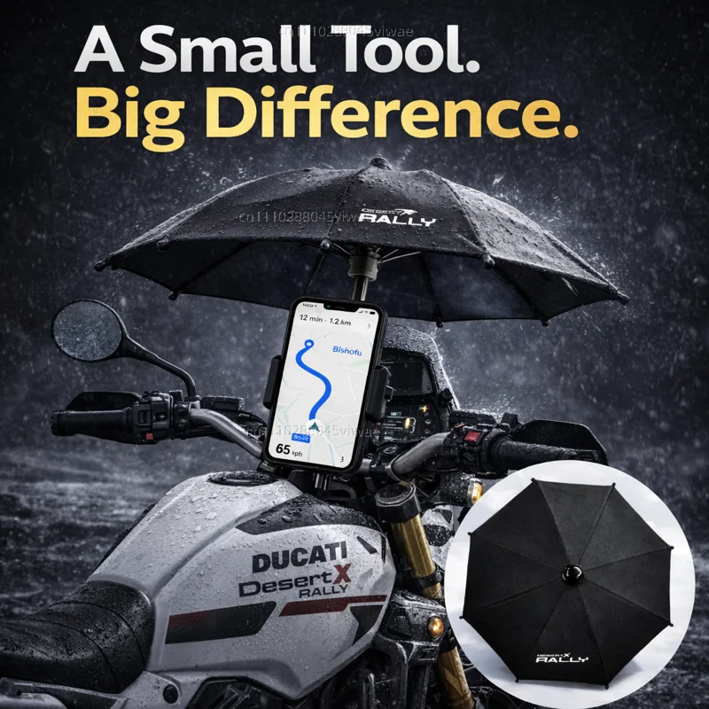 

Держатель для телефона и зонта для мотоцикла Ducati DesertX Rally, водонепроницаемый, солнцезащитный, антибликовый, дождезащитный, крепление на руль для GPS-навигатора