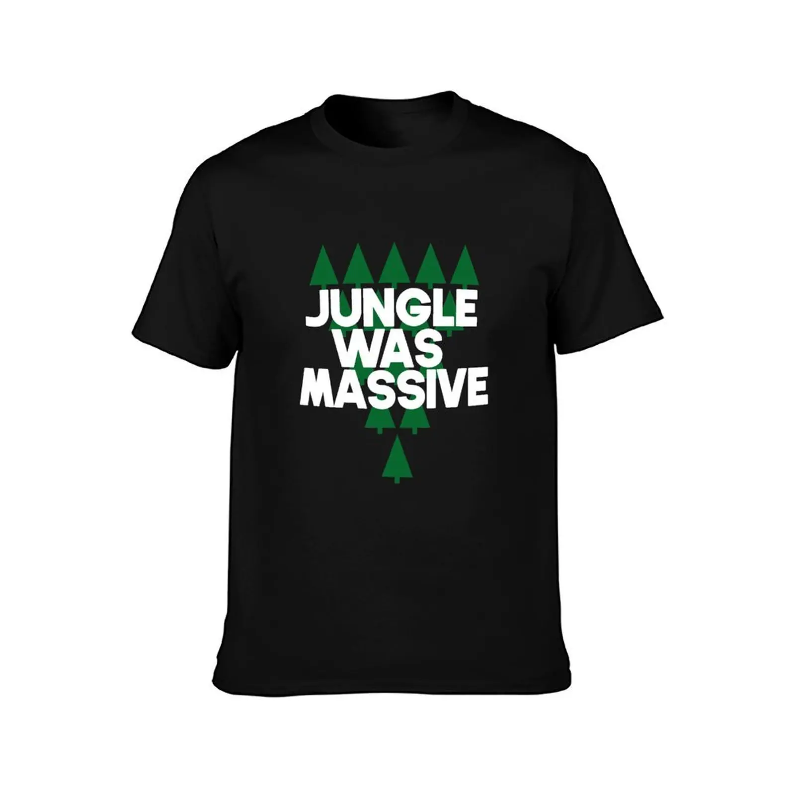 Jungle was massive T-Shirt, Summer Casual Cotton Tee, Oversized Streetwear Tops, Vintage Graphic Print, Loose Fit Short Sleeve