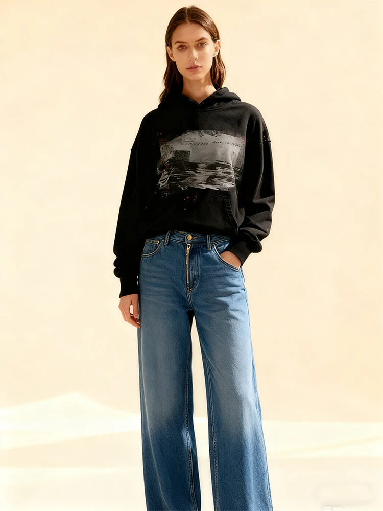 

Autumn and Winter New Men's and Women's Fashion Harajuku Ins High Street Trendy Printed Hoodie Y2k Cross border Clothing