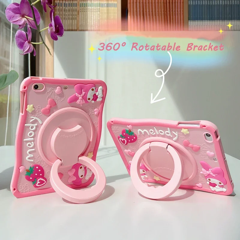 

For IPad 2025 11th Pro 11in Case Cartoon Melody Case for 10th Generation 10.9in Silicone Protective Case 9th 10.2in Tablet Cover