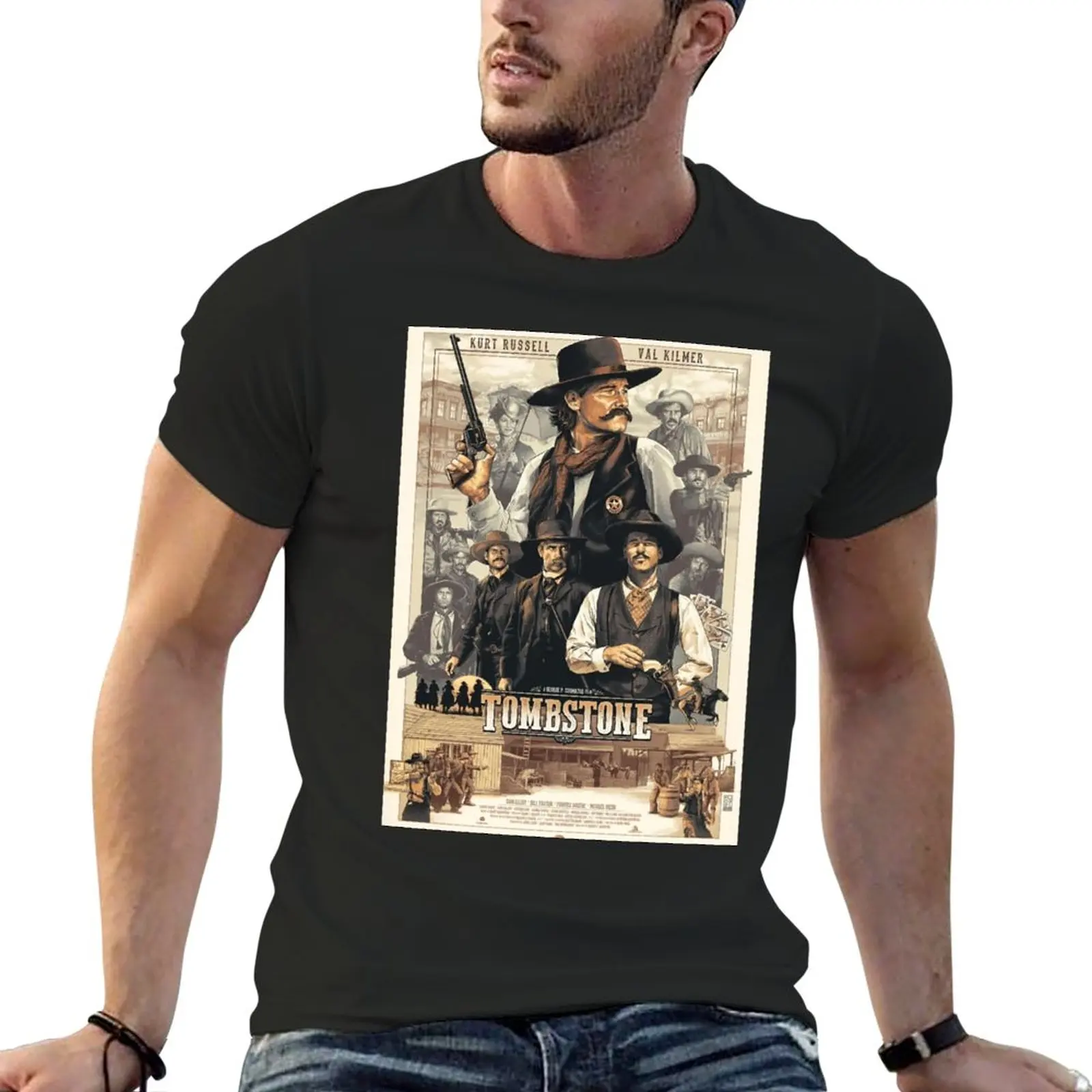 New Doc Holliday Huckleberry T-Shirt Oversized t-shirt quick drying t-shirt korean fashion graphics t shirt Men's t-shirt