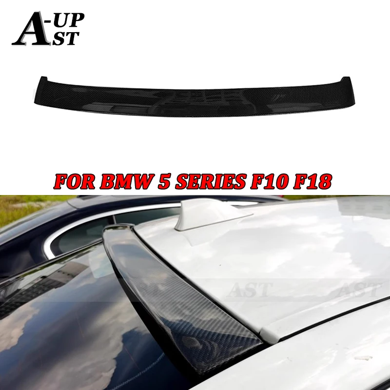 Carbon Fiber Roof Spoiler Rear Wing Tail finsFor BMW 5 Series F10 F18 520 525 530i  Splitter Body Kits Car Accessories