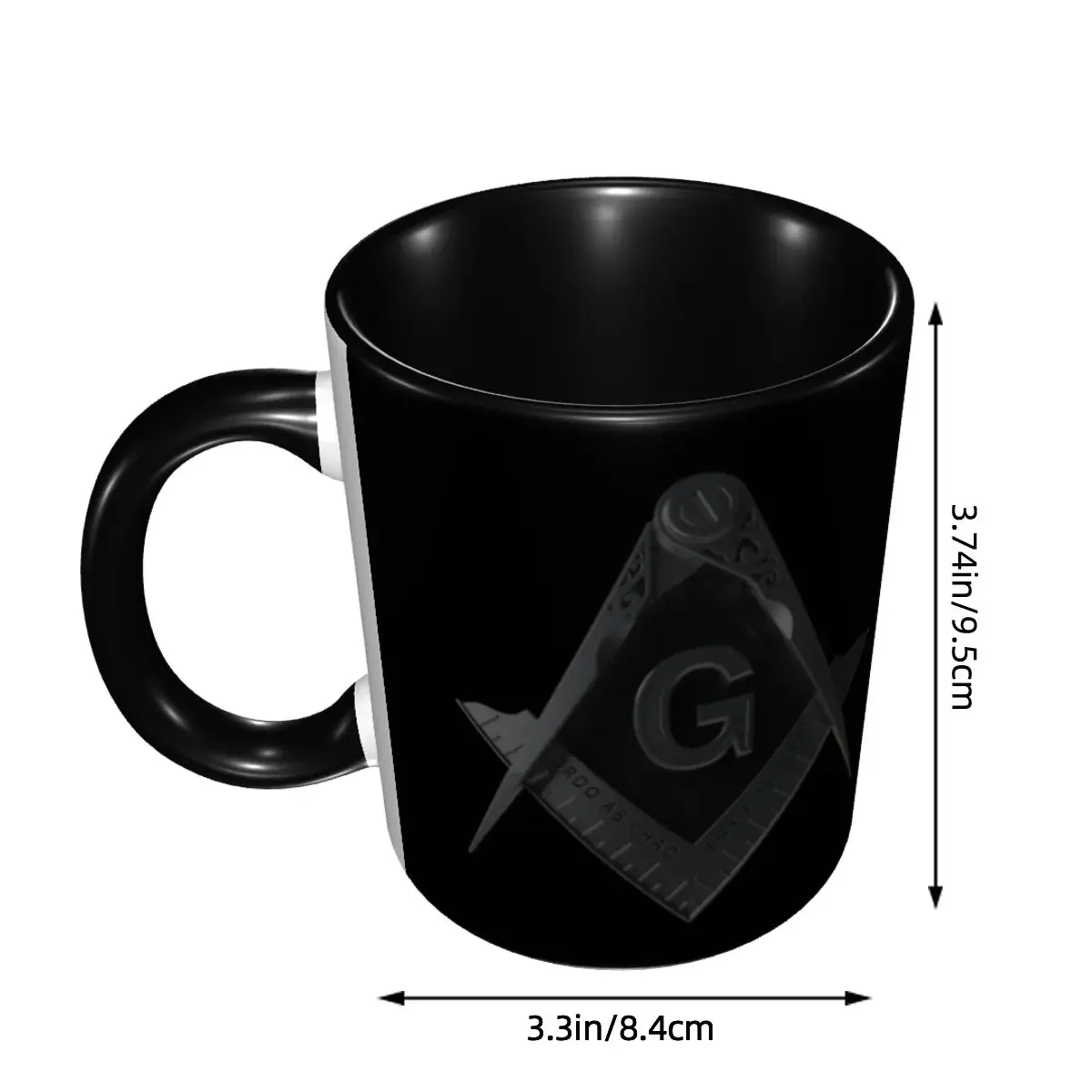 Customized Freemason Square And Compass Stealth Masonic Coffee Mug DIY Ceramic Milk Tea Cups