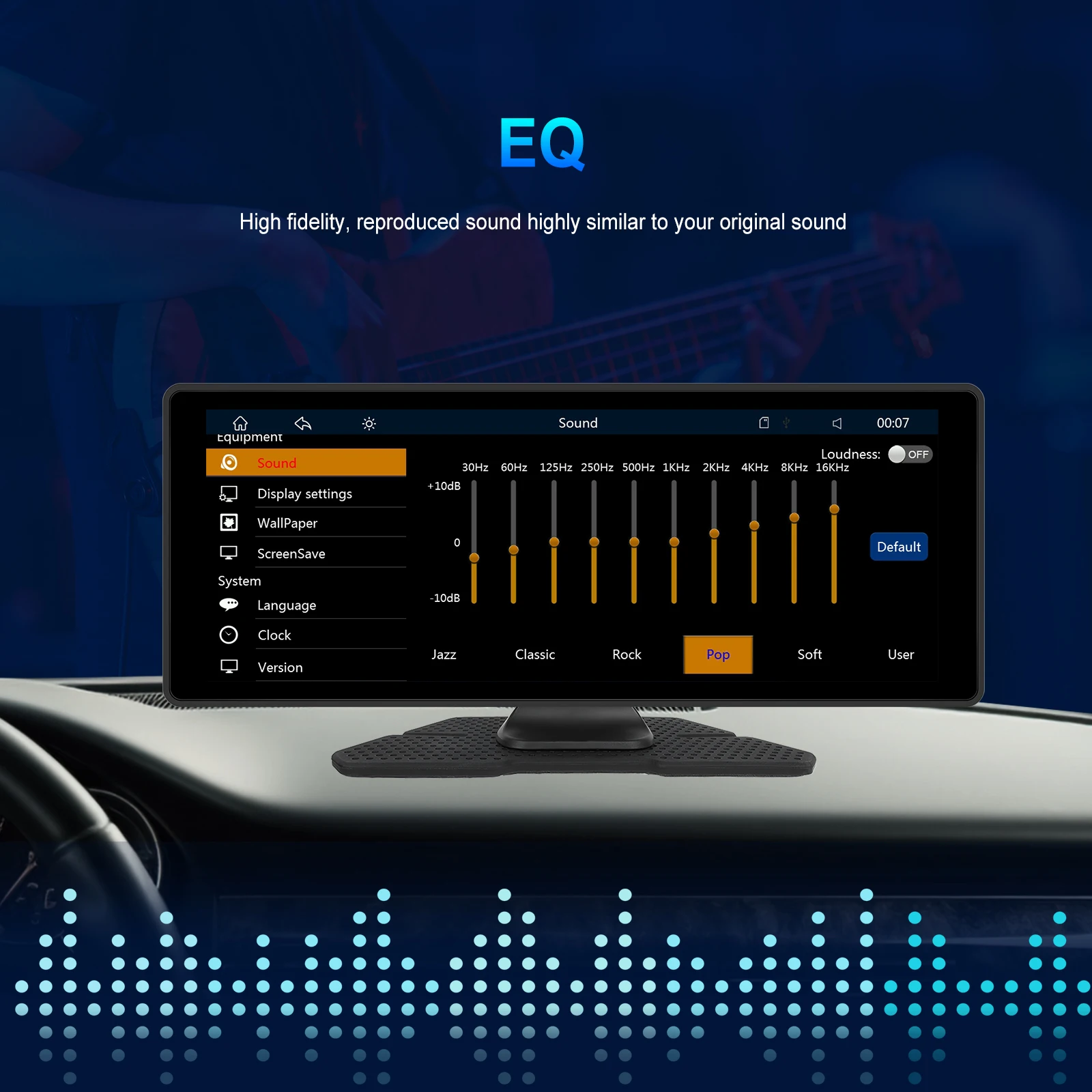 Hikity 10.26 ''سيارة نظام ذكي Carplay أندرويد السيارات AirPlay أندرويد يلقي راديو السيارة FM الارسال بطاقة SD USB بلوتوث EQ #5