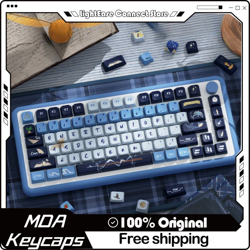 New Ravenclaw Themed Keycaps 138/158 Keys Xda Profile Pbt Thermal Sublimation Mechanical Keyboard Customized Anime Game Keycaps