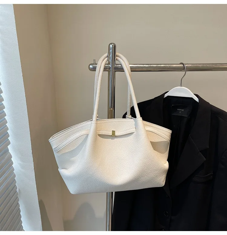 

Новая дизайнерская сумка через плечо 2025 года, сумка MOODS из мягкой искусственной кожи с рисунком личи, кошелек большой емкости для подмышек