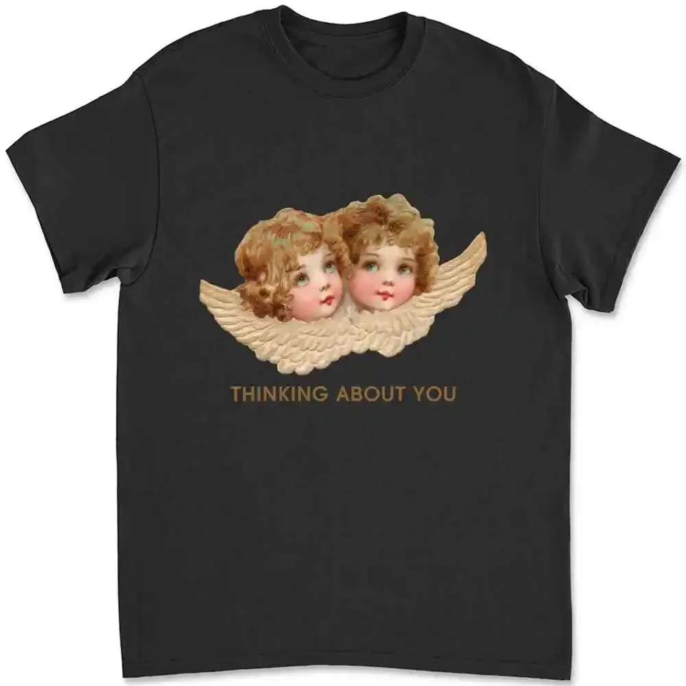 90'S Aesthetic Angel Kiss Graphic T-shirt 4RAU