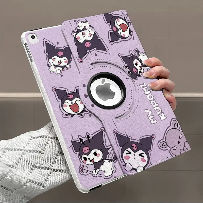 

Новый милый мультяшный защитный чехол Kuromi My Melody для Ipad тройного сложения со слотом для ручки для Ipad Air Mini Pro 2022 12,9 дюйма милый подарок