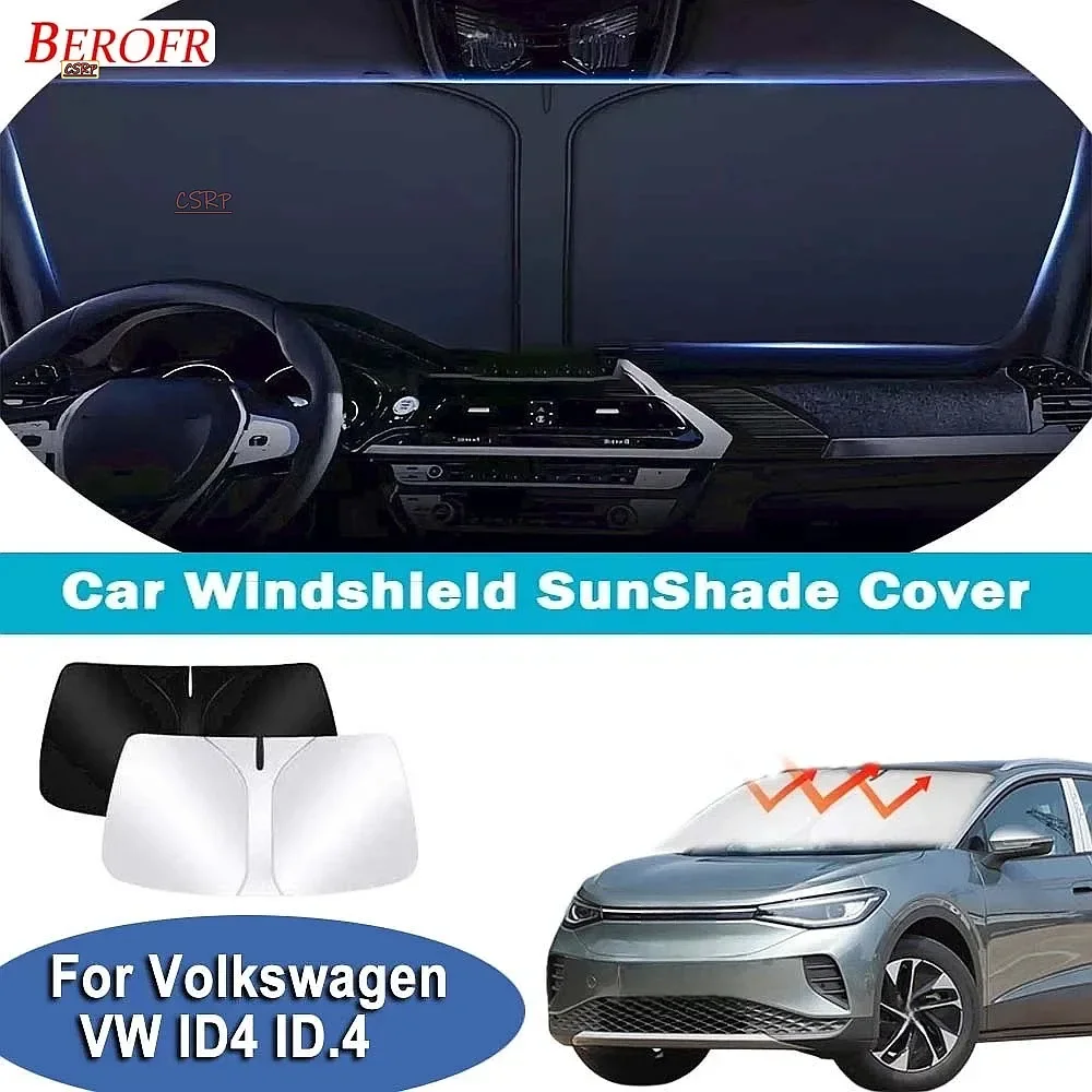 For Volkswagen VW ID4 ID.4 2021-2025Car Windshield Sunshade Cover Front Window Sun Shade Heat Insulation Summer Auto Accessories
