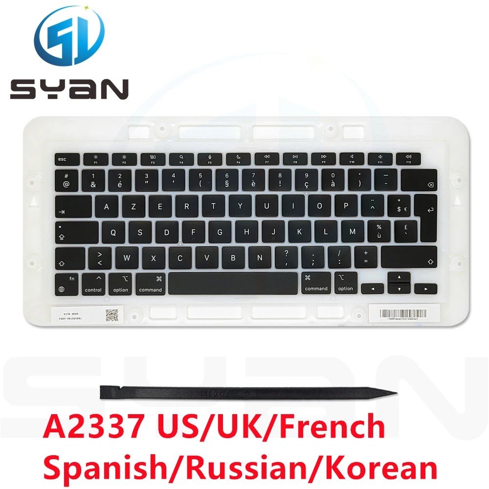 Ноутбук A2337, клавиши AZERTY-клавиши, США * французский * русский * испанский... Для Macbook Air Retina 13 