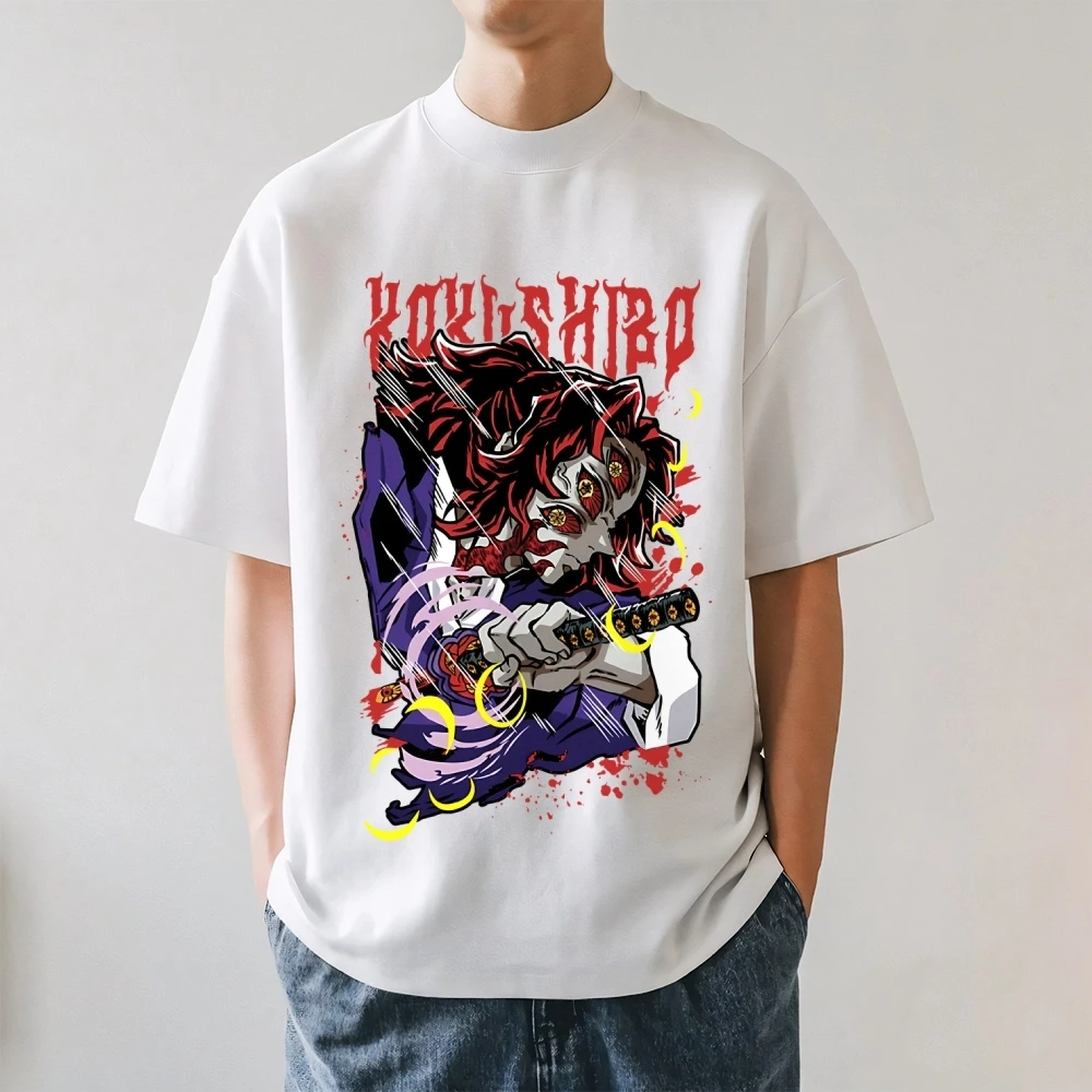 2026 Neues Demon Slayer T-Shirt im japanischen Stil mit klassischem Aufdruck, Kurzarm-T-Shirt für Herren und Damen, Herren-Oberteile