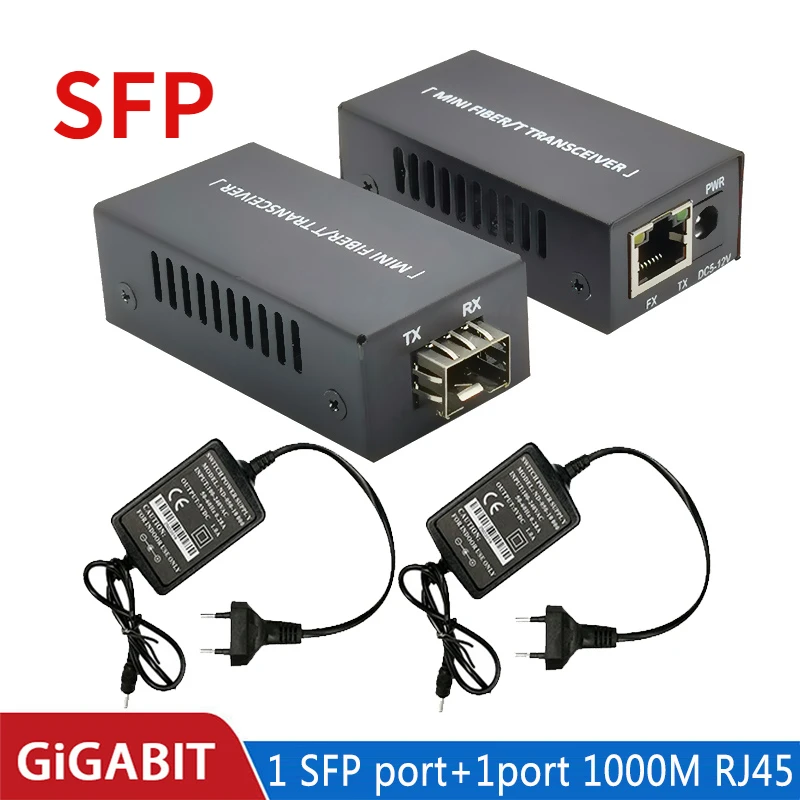 Convertitore multimediale Sfp Gigabit Mini10/100/1000Mbps Switch Ethernet in fibra ottica 1SFP1E 1F1E