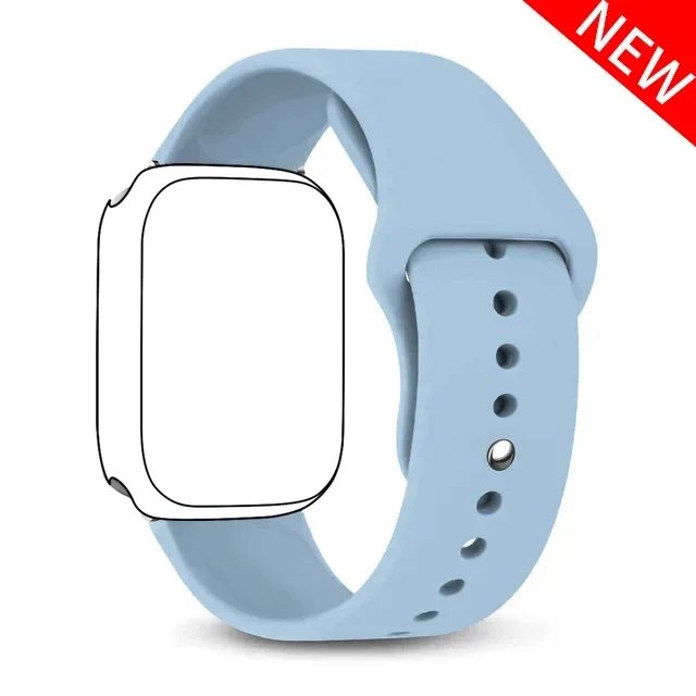 Silicone Band For Apple Watch strap 44mm 45mm 40mm 41mm 42-38mm 45 mm sport bracelet iwatch series 8 7 6 5 4 3 SE 9 Ultra 2 49mm